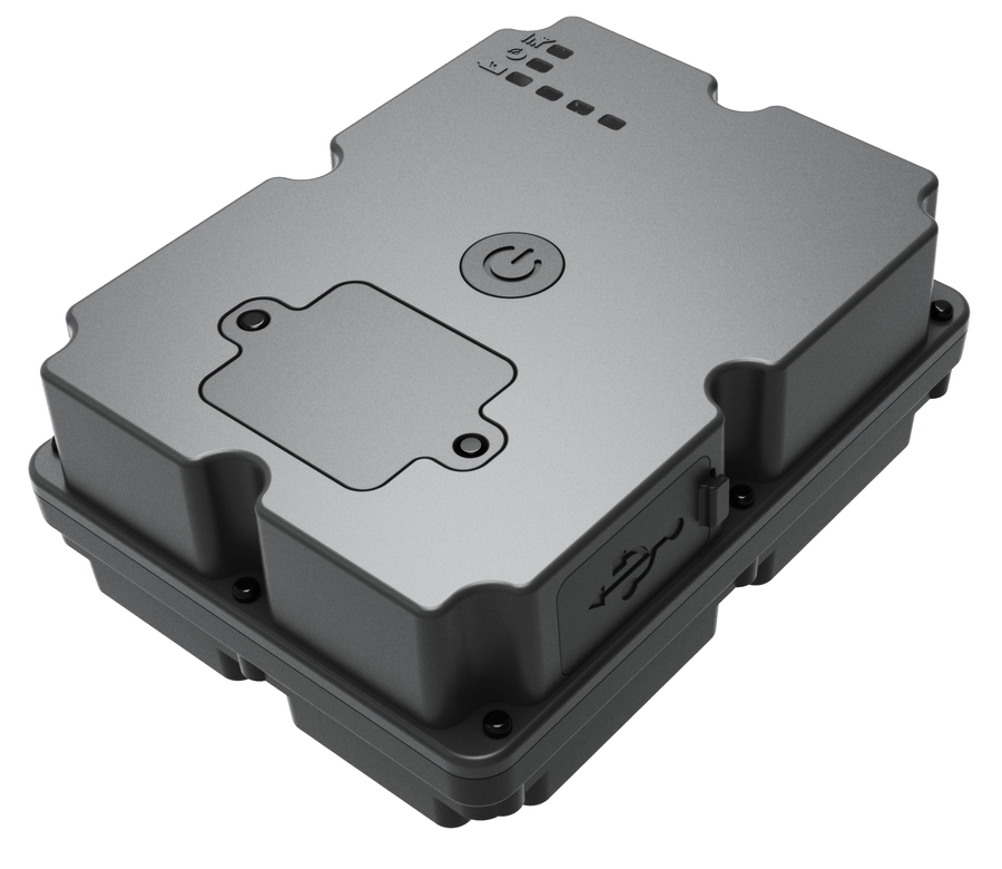 Przykładowy lokalizator GPS z magnesami, gniazdem USB-C i obudową szczelną – zdjęcie poglądowe